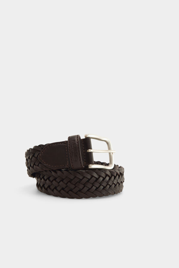 Pedro del Hierro Leather sport belt Brown