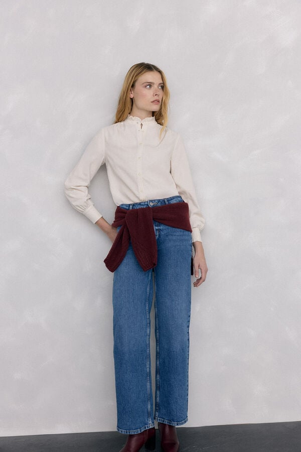 Pedro del Hierro Camisa micropana Crudo