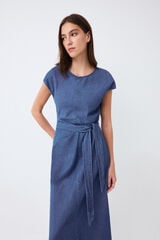 Pedro del Hierro Denim knot dress Blue