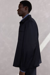 Pedro del Hierro wool suit overshirt Blue