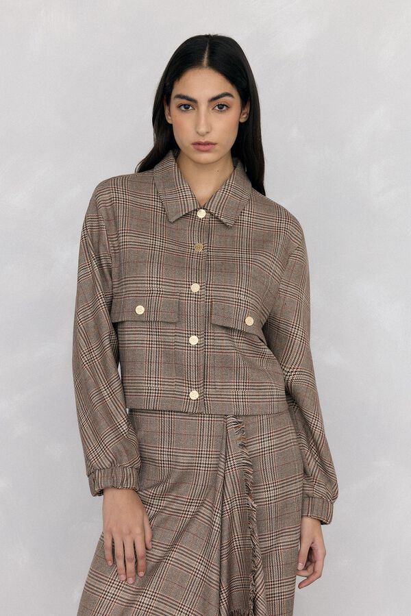 Pedro del Hierro Harris box bomber Brown