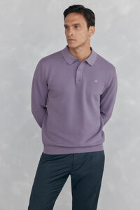 Pedro del Hierro Jersey punto fino cuello polo estructura