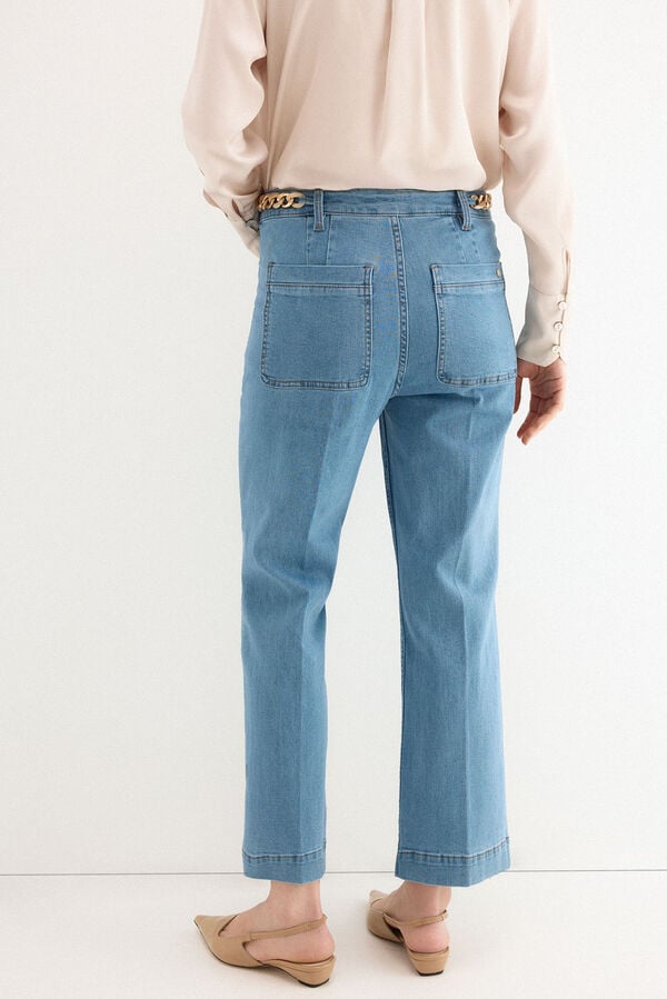 Pedro del Hierro Cropped stove pipe jeans Blue