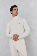 Pedro del Hierro Polo neck jumper Ecru