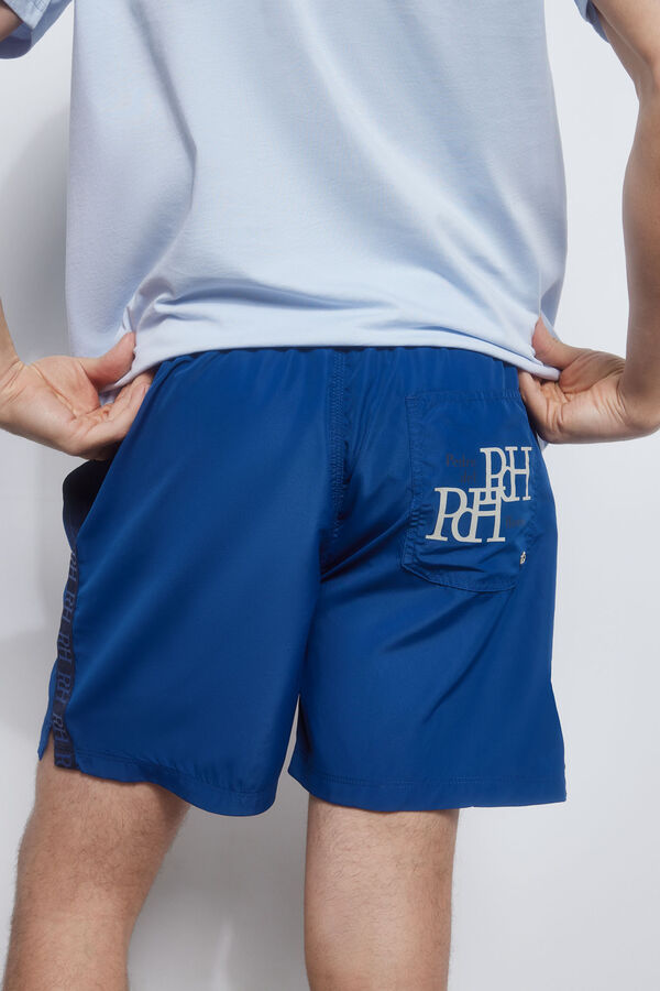 Pedro del Hierro Plain PdH logo swim shorts  Blue