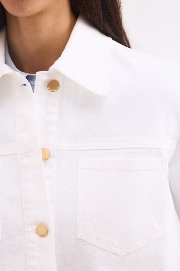 Pedro del Hierro Denim jacket Ecru