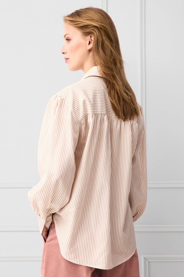 TFP by Tamara Falc&oacute; Striped shirt Coral