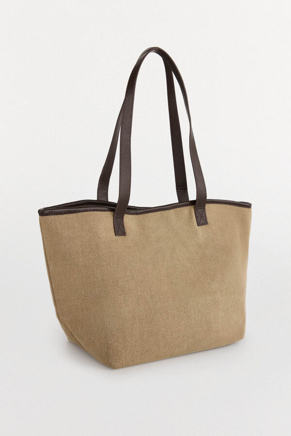 Pedro del Hierro embroidered fabric bag Green