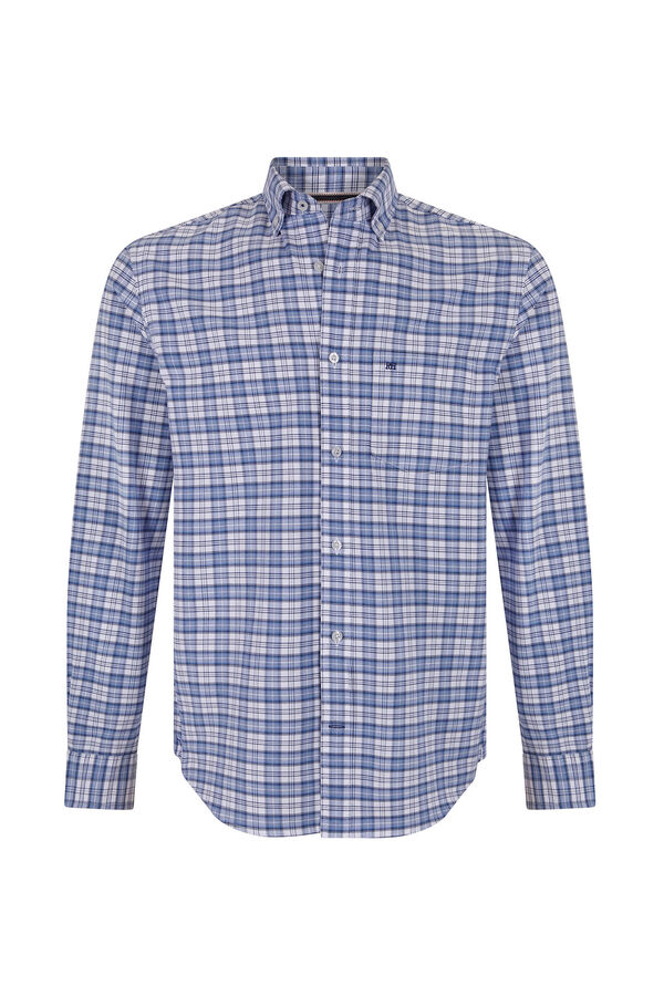 Pedro del Hierro Camisa iconic oxford liso Azul