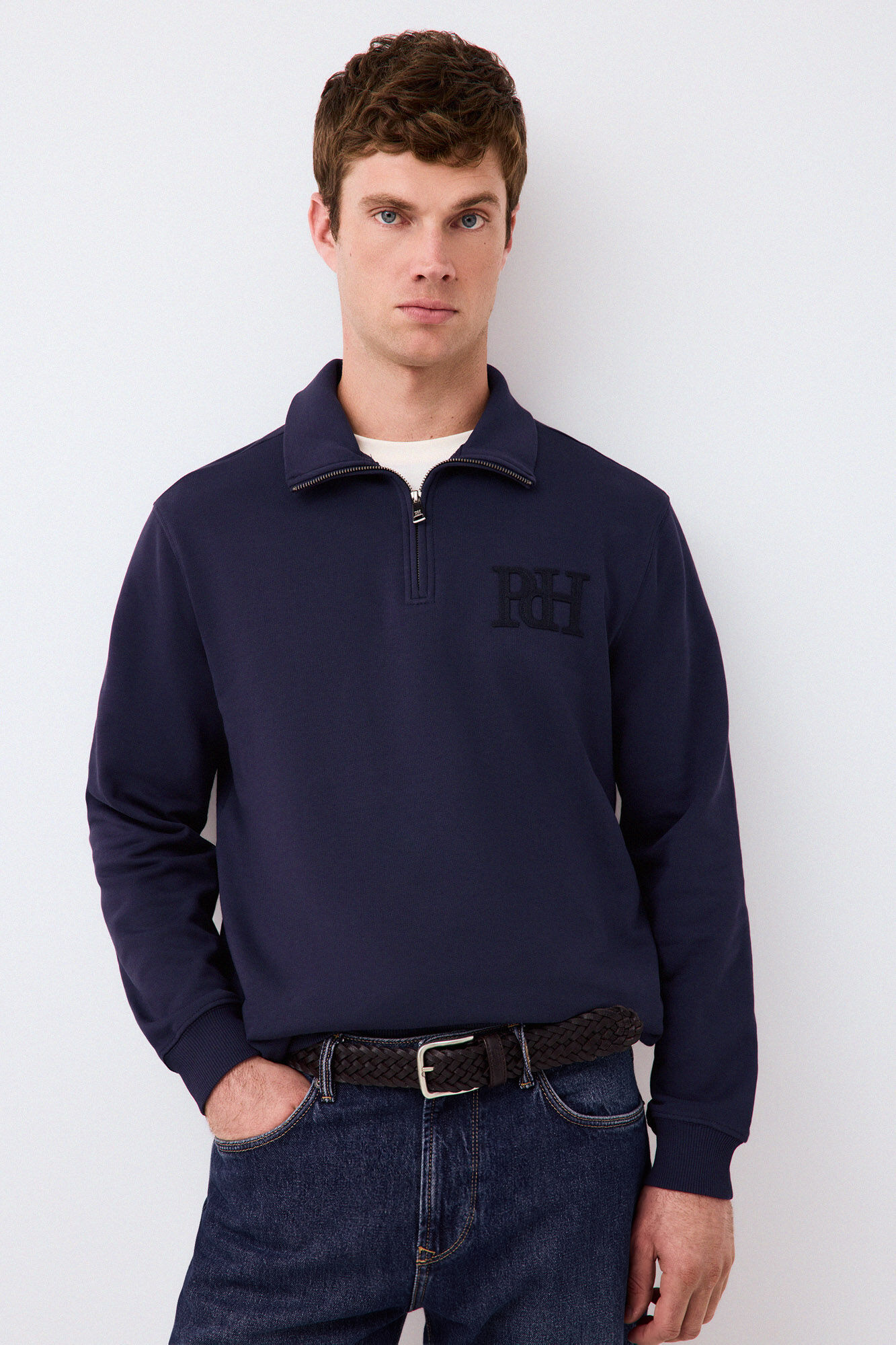 Pedro del Hierro Zip neck sweatshirt