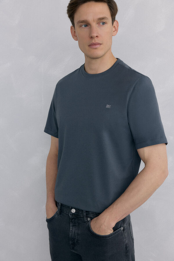 Pedro del Hierro Basic T-shirt Grey