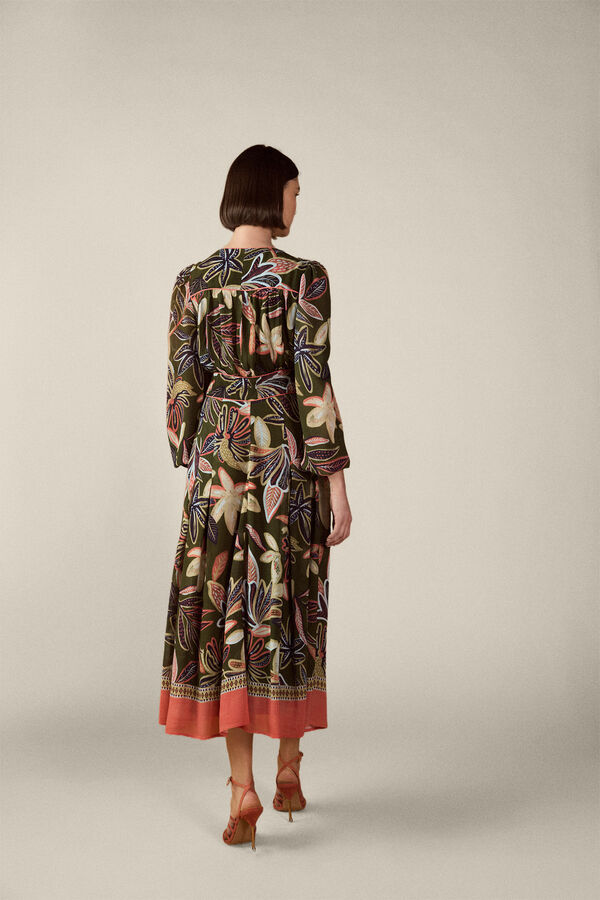 TFP by Tamara Falc&oacute; Border print dress Purple