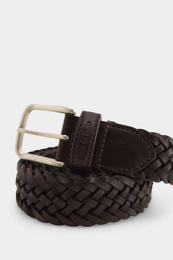 Pedro del Hierro Leather sport belt Brown