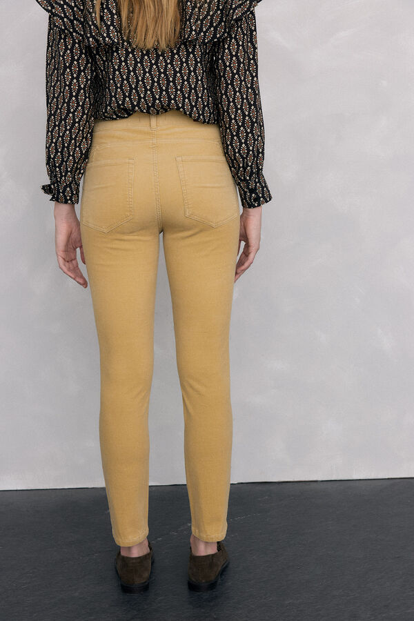 Pedro del Hierro Pantalones pana push up Beige