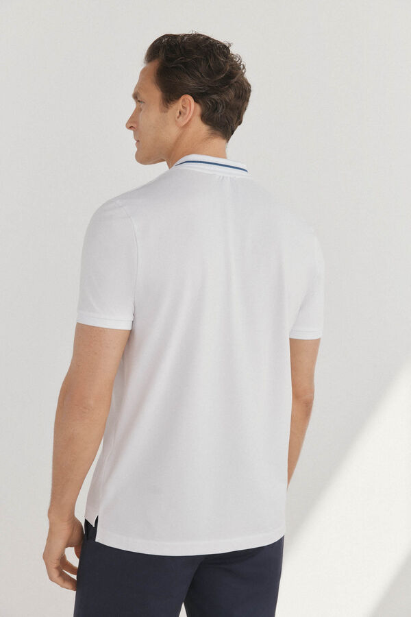 Pedro del Hierro Polo piqué tips White