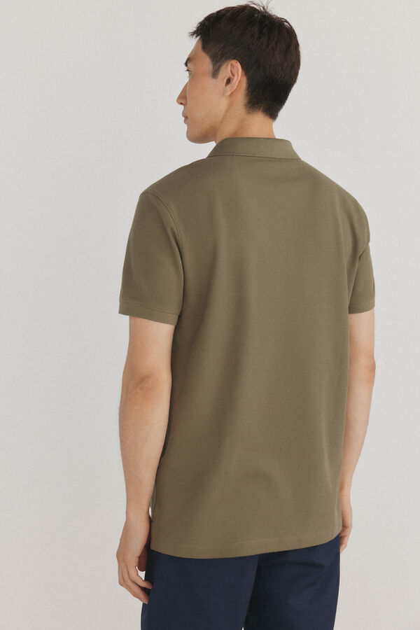 Pedro del Hierro Polo básico slim Verde