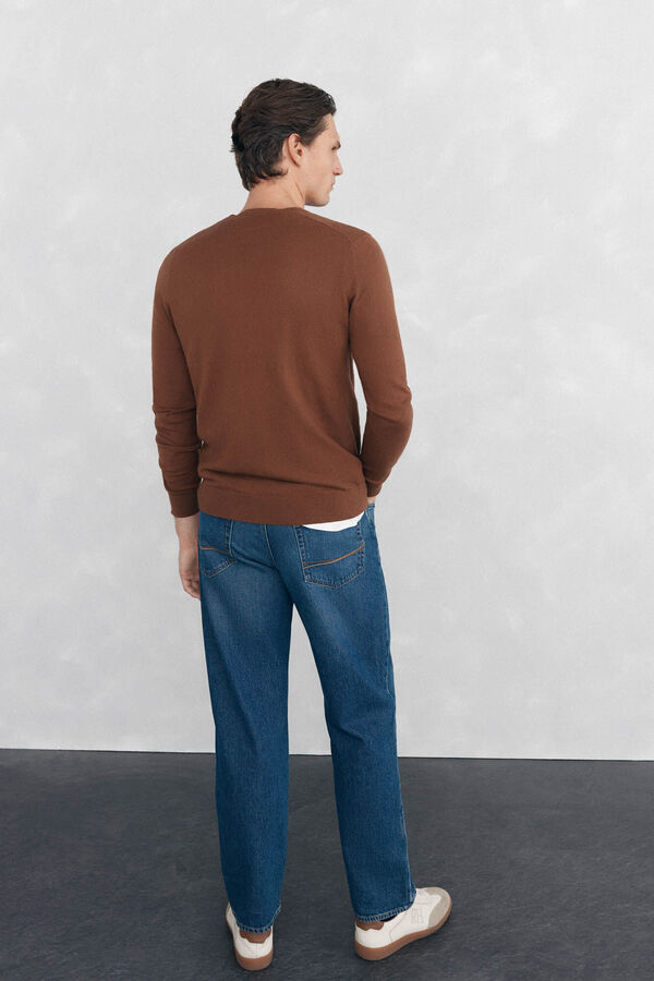 Pedro del Hierro V-neck jumper Brown