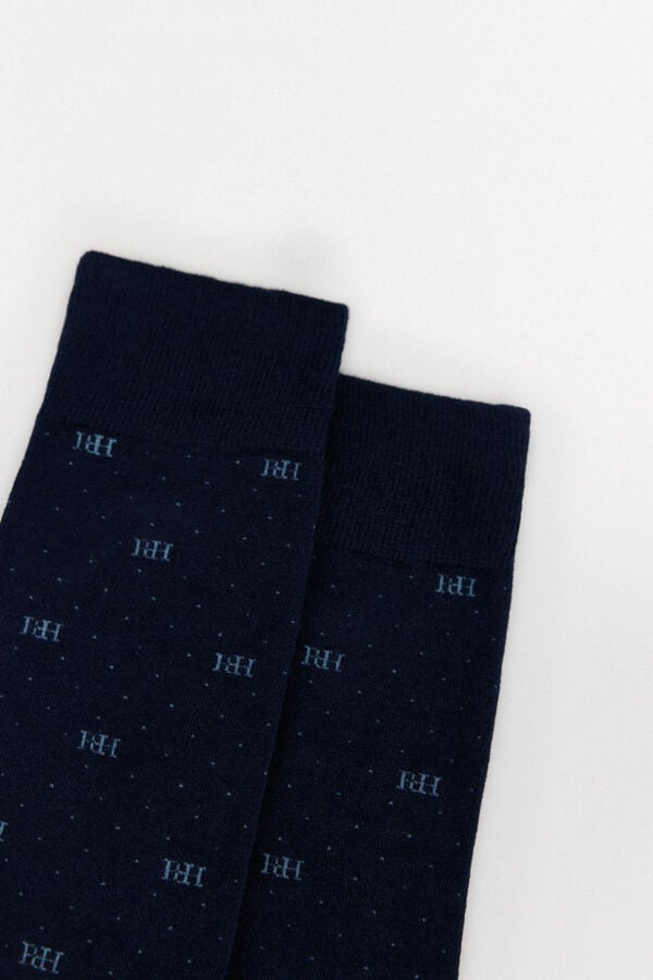 Pedro del Hierro Sport logo socks Blue