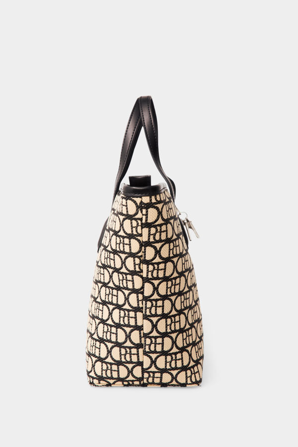 Pedro del Hierro Mala tote bag com logo Beige