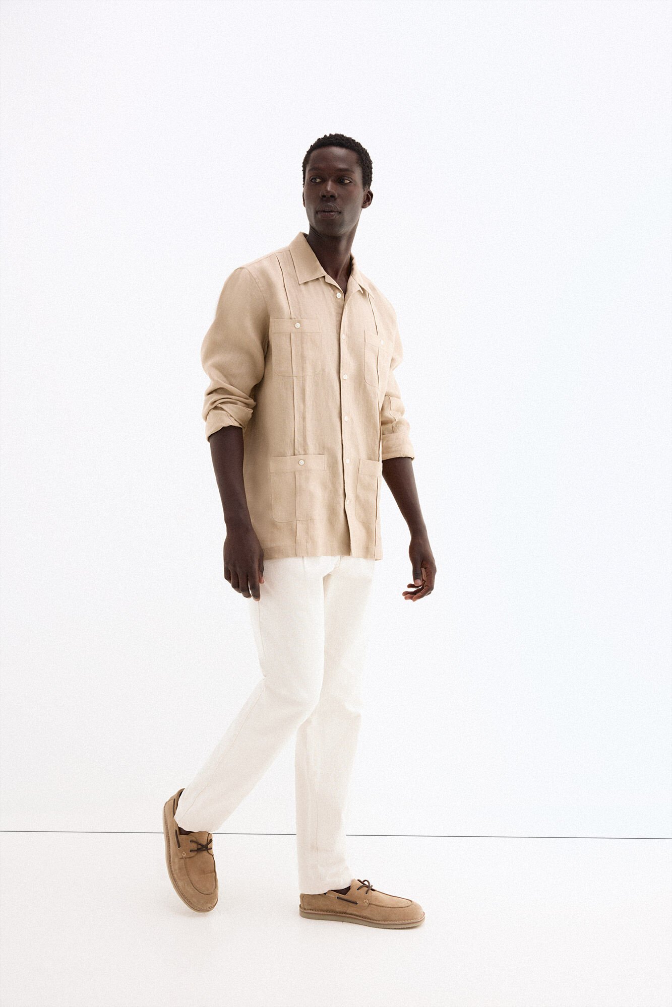 Pedro del Hierro Linen Guayabera shirt