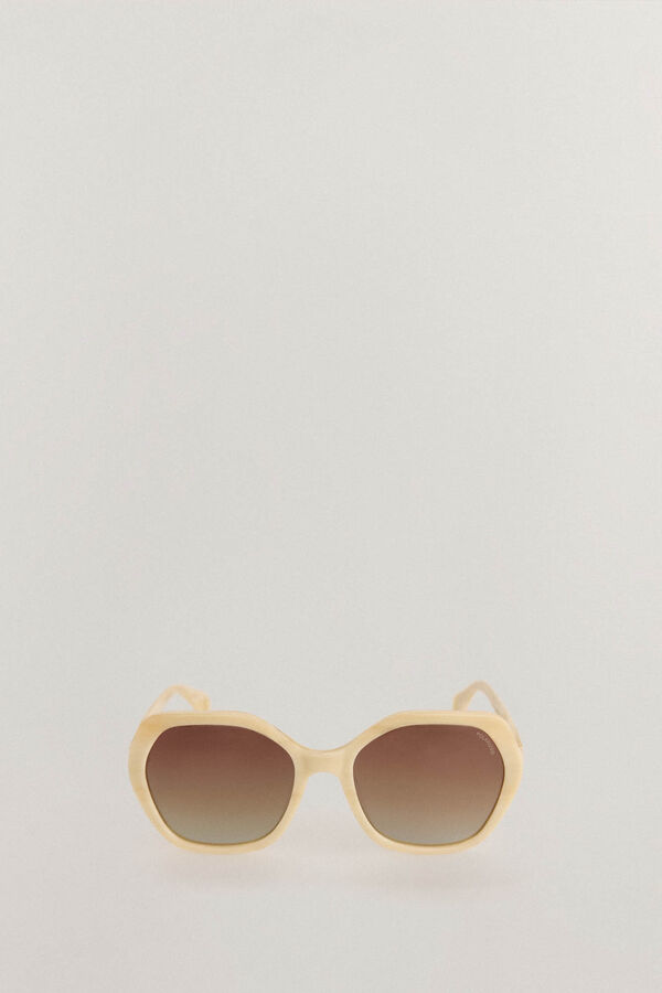 Pedro del Hierro Hexagonal Sunglasses Beige