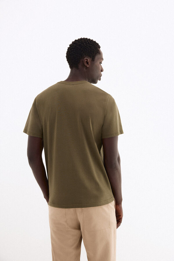 Pedro del Hierro Large logo T-shirt Green