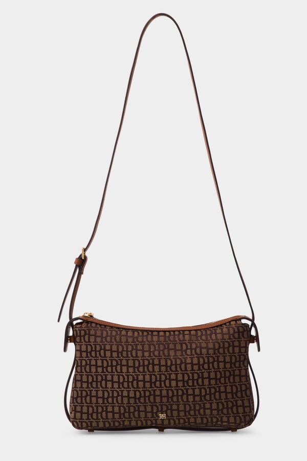 Pedro del Hierro Logo mini handbag Brown