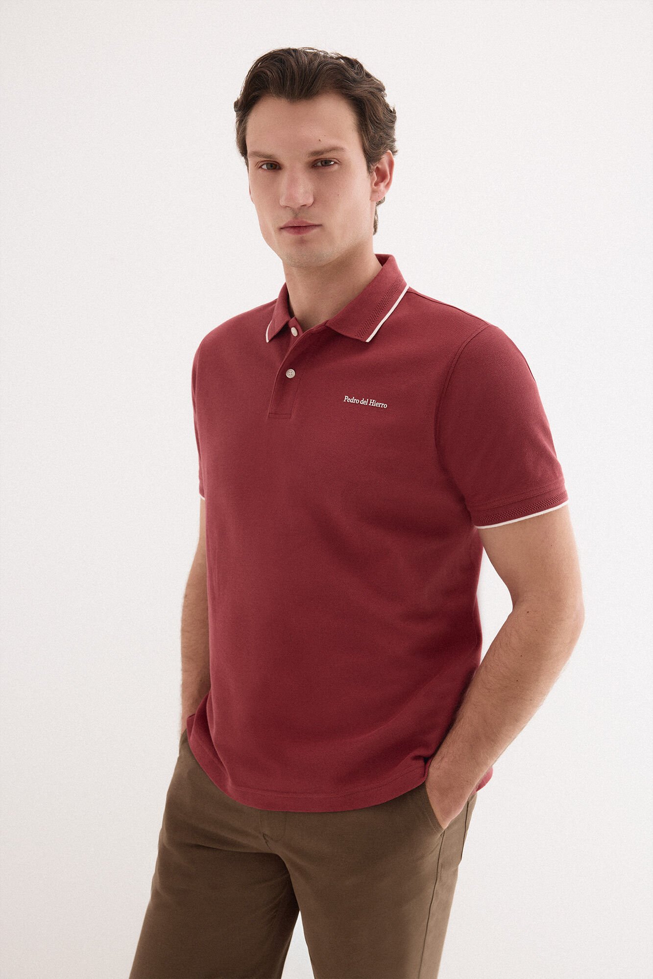 Pedro del Hierro Polo shirt with logo tips