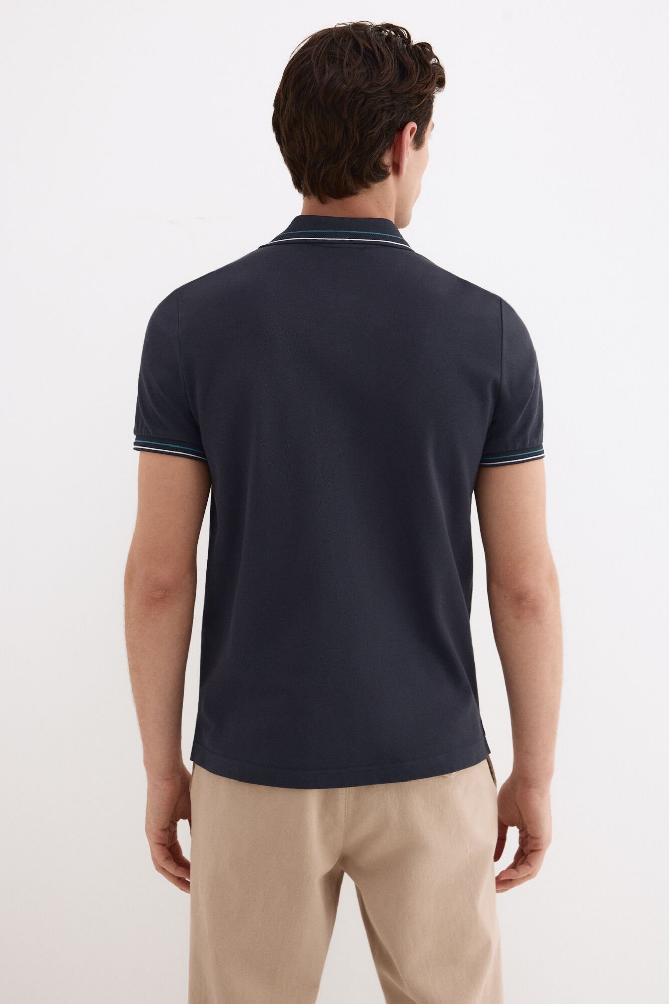 Pedro del Hierro Jacquard polo shirt