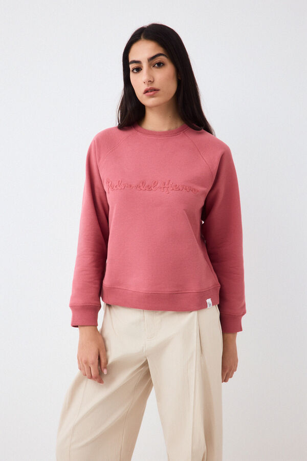 Pedro del Hierro Spanish cotton sweatshirt Pink