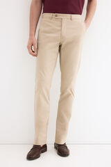 Pedro del Hierro Cal&ccedil;as chino de estrutura slim fit Beige
