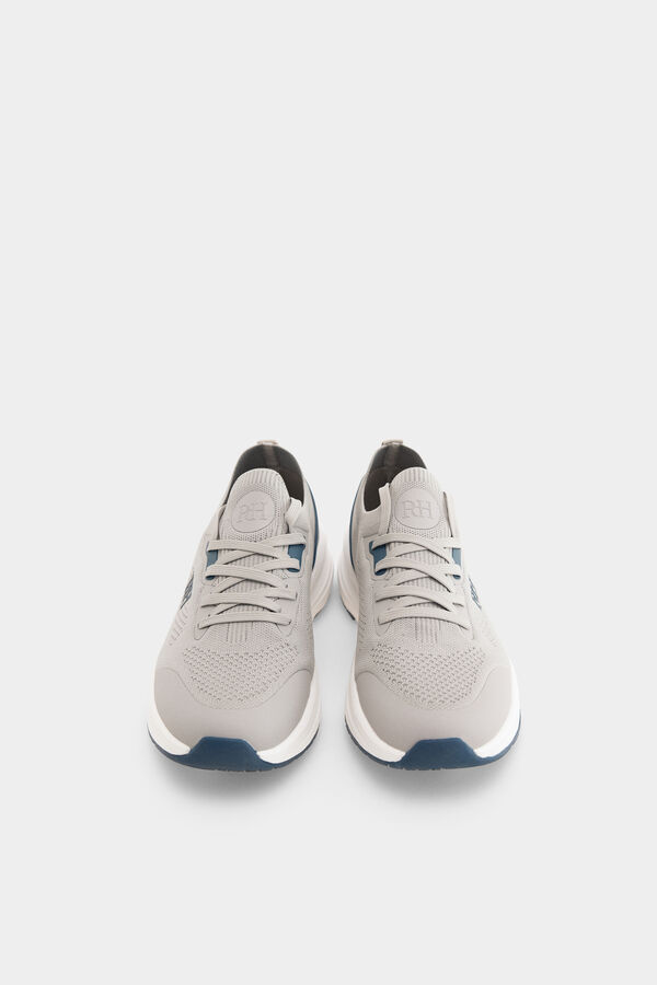 Pedro del Hierro Fabric lace-up sneaker Grey