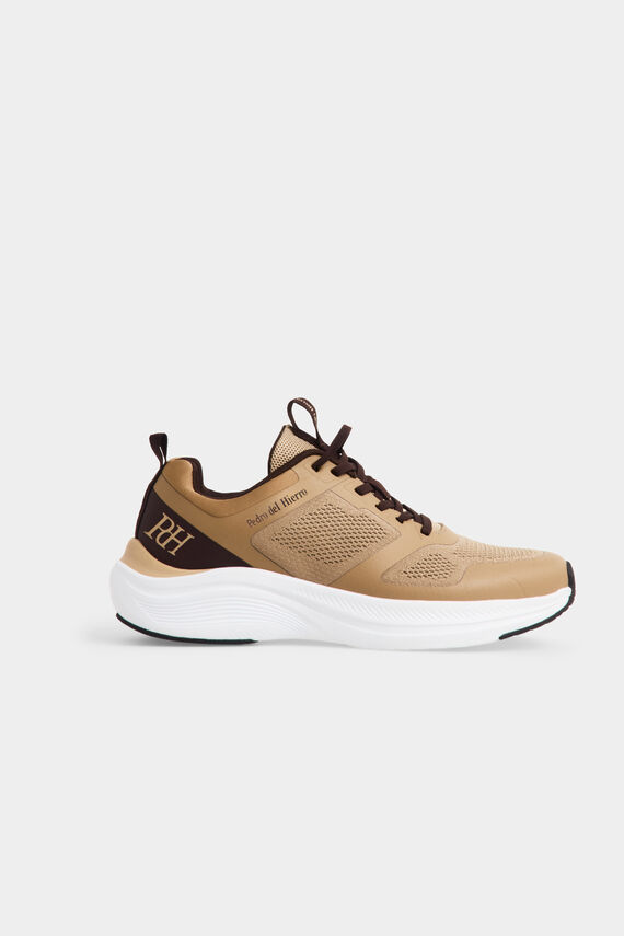 Zapatilla tejido ultraligero cordones
