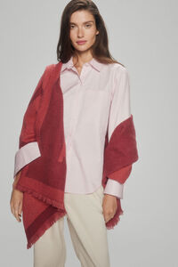 Pedro del Hierro Oversize poplin front pocket detail shirt Pink