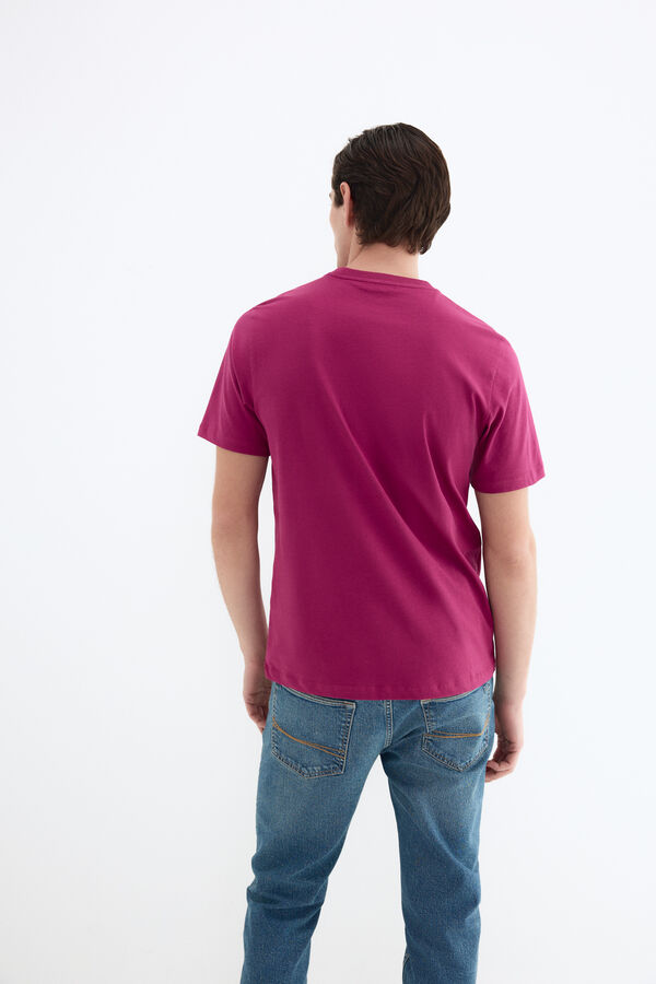 Pedro del Hierro Basic logo T-shirt Purple