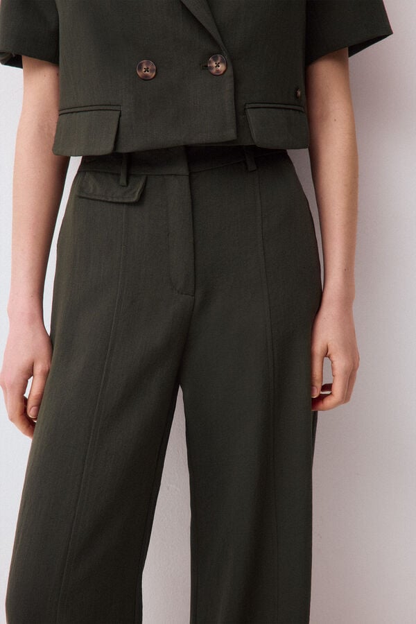 Pedro del Hierro Straight trousers Green