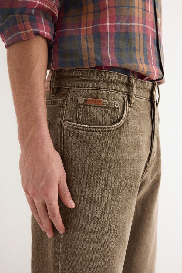 Pedro del Hierro Brown denim new straight jeans Brown