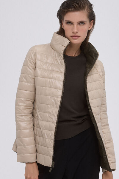 Pedro del Hierro Chaqueta acolchada reversible lisa Verde