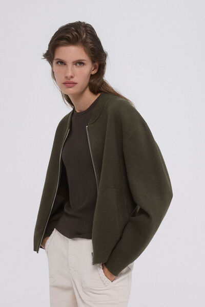 Pedro del Hierro Chaqueta estilo bomber Verde