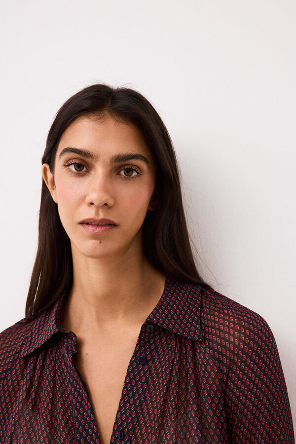 Pedro del Hierro Blusa estampada Rojo