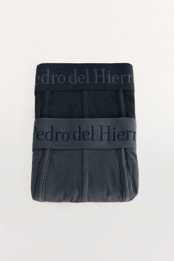 Pedro del Hierro Pack of 2 jersey-knit boxers Black
