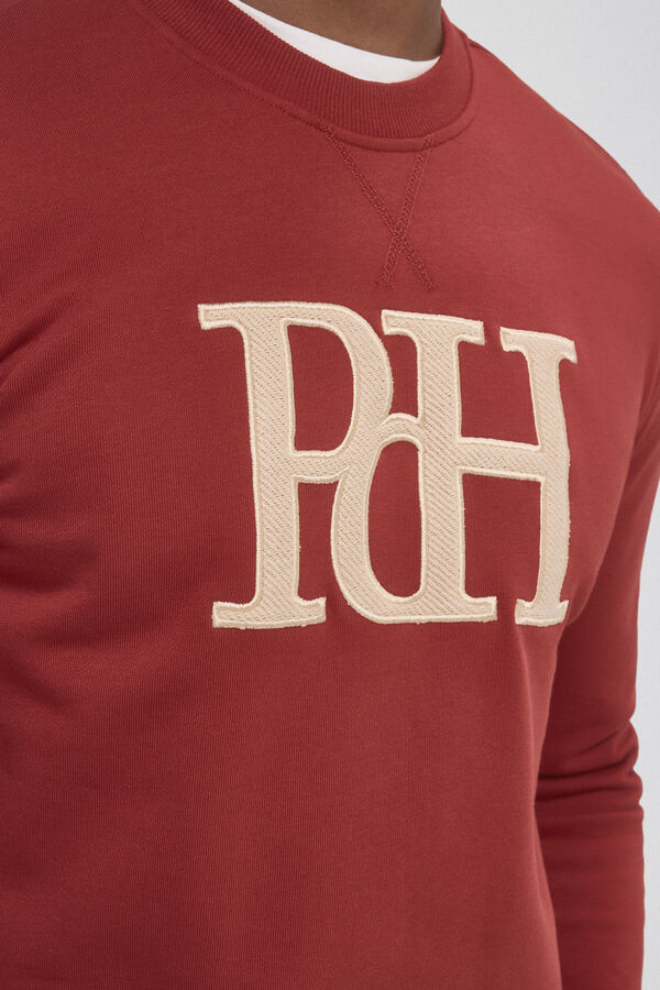 Pedro del Hierro Sudadera logo Rojo