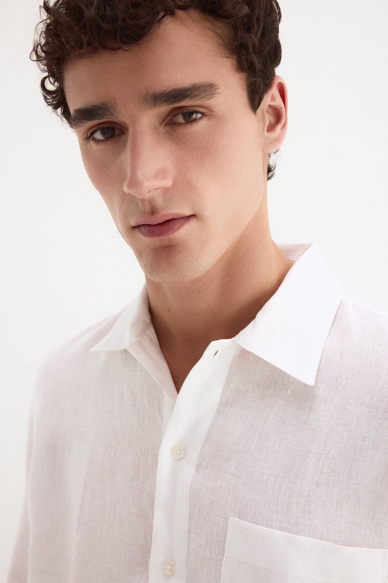 Pedro del Hierro Plain linen T-shirt