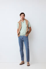 Pedro del Hierro Piqu&eacute; basic polo shirt Blue