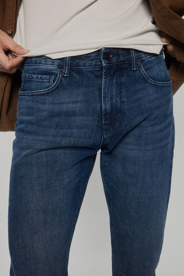 Pantalón vaquero premium flex slim fit, Jeans de homem