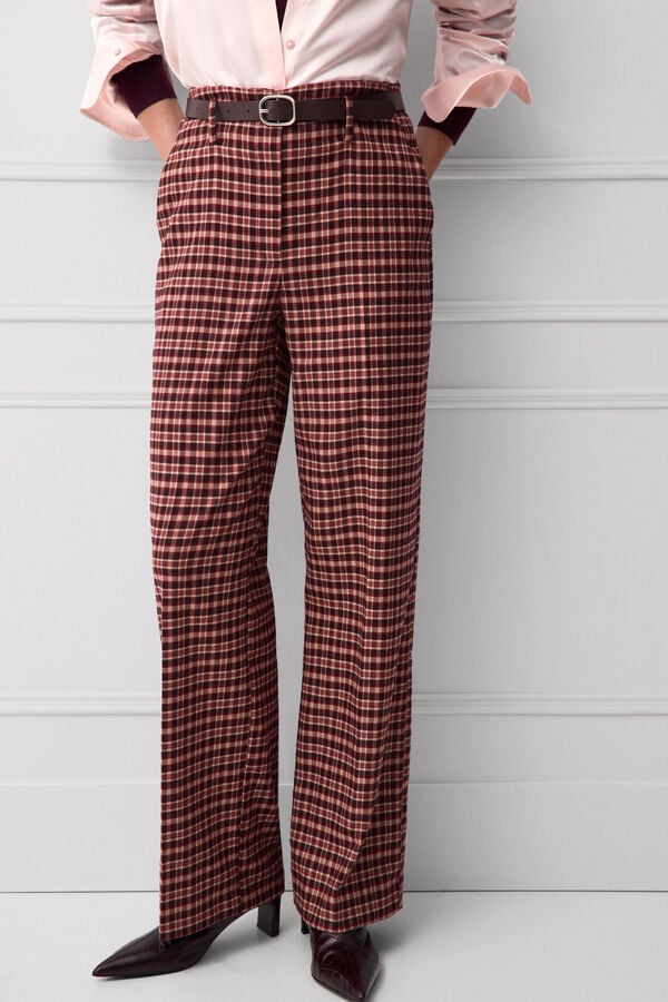 TFP by Tamara Falc&oacute; Plaid straight trousers Several