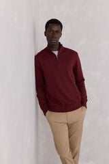 Pedro del Hierro Semi-swan sweater Burgundy