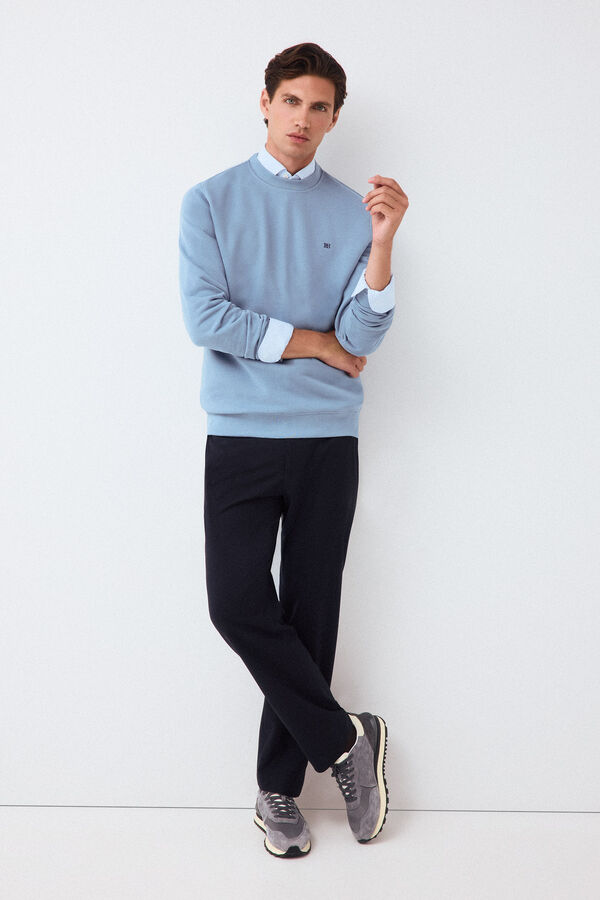 Pedro del Hierro Basic sweatshirt Blue