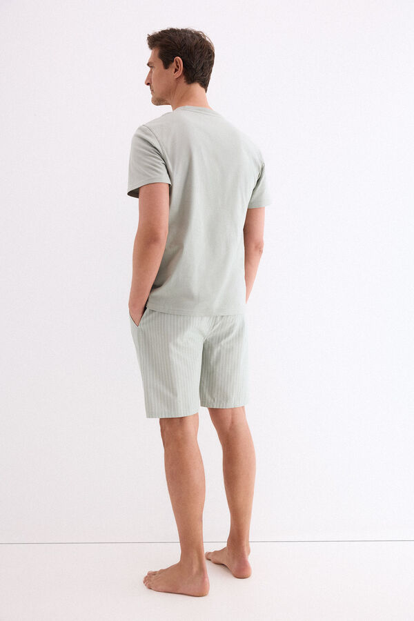 Pedro del Hierro Jersey-knit and fabric pyjama set White