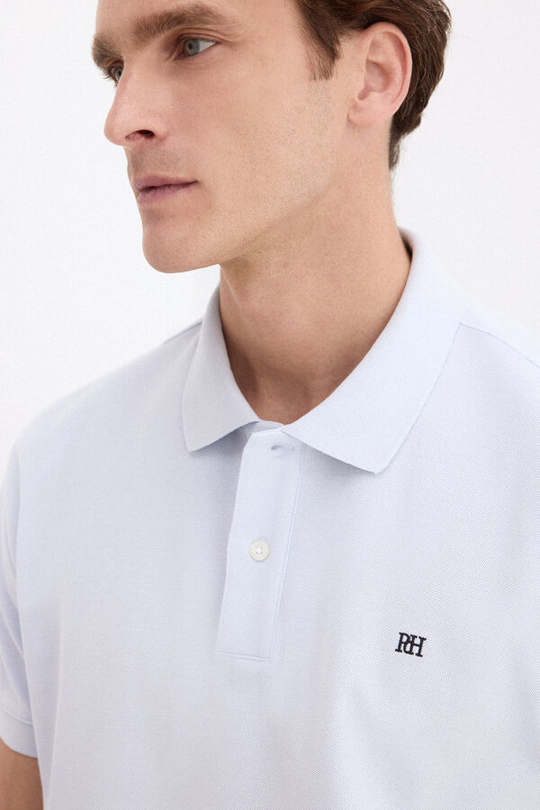 Pedro del Hierro Polo b&aacute;sico piqu&eacute; Azul